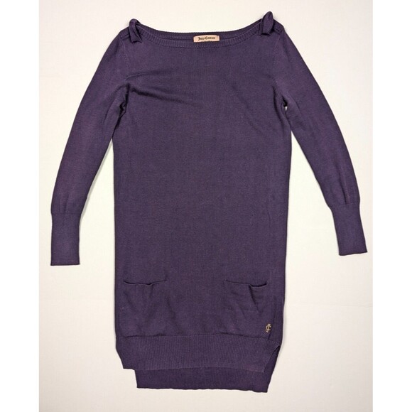 Juicy Couture Womens Knit Sweater Dress Long Sleeve Boat Neck XS (X Small) - Picture 1 of 12